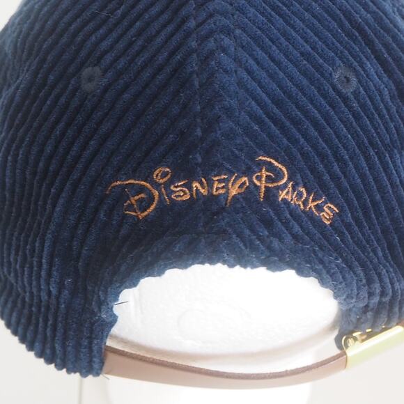 Disney Mickey Mouse Blue Corduroy Disney Parks Baseball Hat Adjustable Snap Back - Picture 5 of 10
